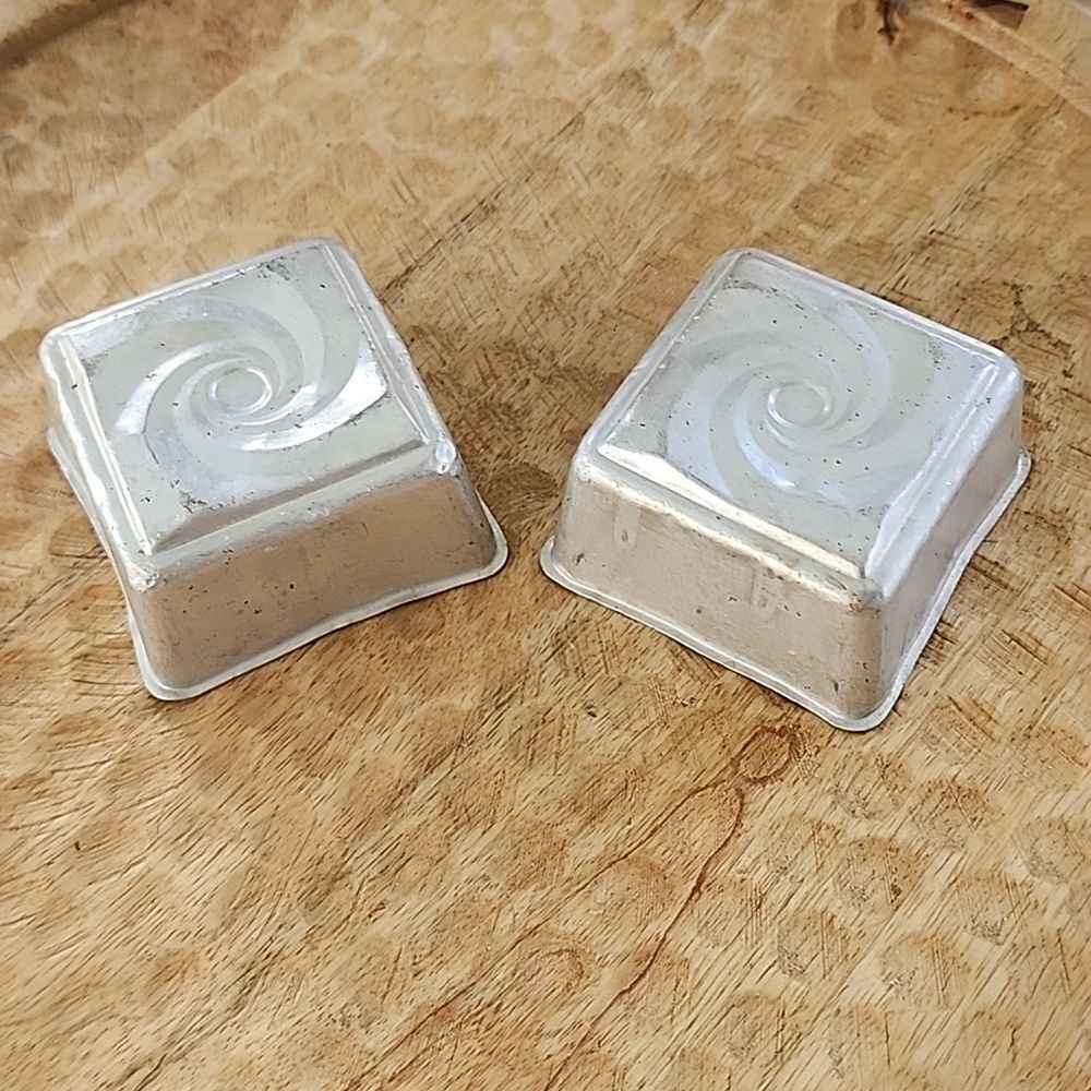 2 Vintage Aluminum Molds